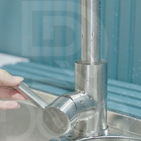 Vòi chén rút dây nóng lạnh tay gạt đúc
