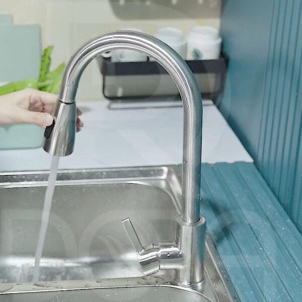 Vòi chén rút dây nóng lạnh cao cấp