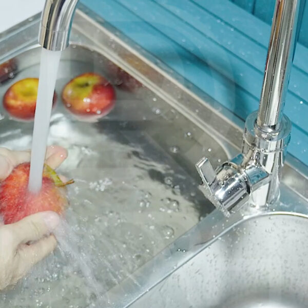 Vòi chén nóng lạnh inox 304 bóng