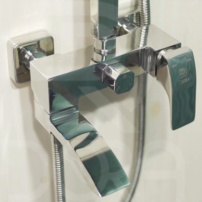 Bộ sen tắm đứng Việt Nam - DR025 bóng