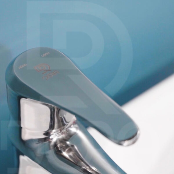 Vòi lavabo tròn tay gật gù inox đúc