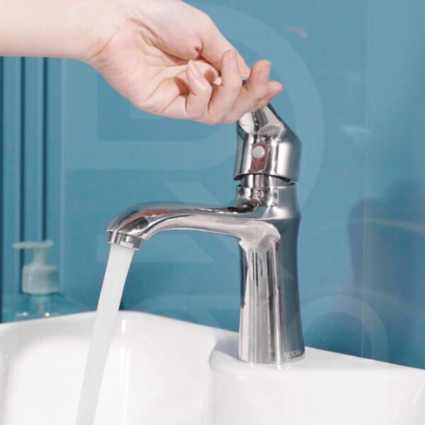 Vòi lavabo tròn làm từ inox 304 đúc