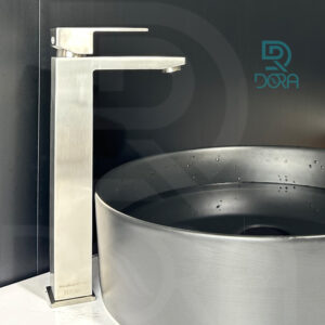 Vòi lavabo cao 3 tấc inox 304 không sét