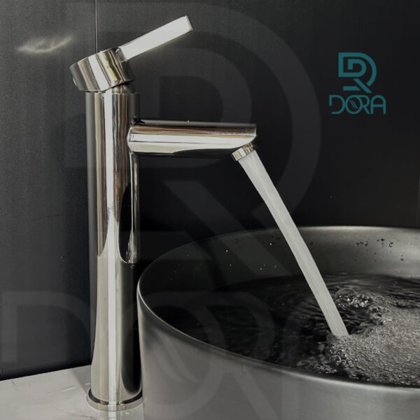 Vòi lavabo tròn làm từ inox 304 chuẩn